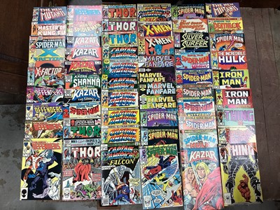 Lot 1755 - Marvel Comics mostly 80s to include Ghost Rider ,X-Men,Spider-Man and other.Approximately 250 Comics