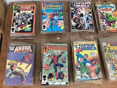 Lot 1755 - Marvel Comics mostly 80s to include Ghost Rider ,X-Men,Spider-Man and other.Approximately 250 Comics