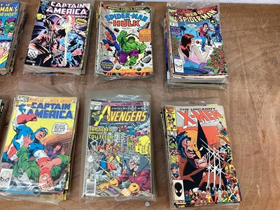 Lot 1755 - Marvel Comics mostly 80s to include Ghost Rider ,X-Men,Spider-Man and other.Approximately 250 Comics