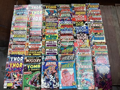 Lot 1757 - Marvel Comics mostly 80s to include The Defenders, Spider-man, Daredevil and others .Approximately 315 comics