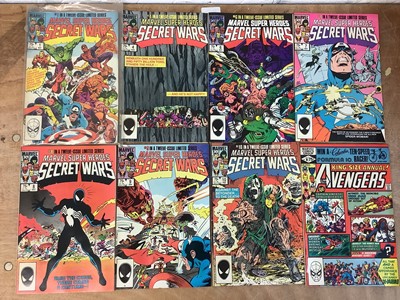 Lot 1758 - Collection of Marvel Secret Wars limited series Comics together with complete secret wars 2 limited series and King Size annual The Avengers comic .(17 in total)