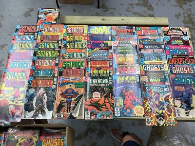 Lot 1762 - DC Comics mostly 80s to include Superman, SGT Rock, Swamp Thing and others. approximately 285