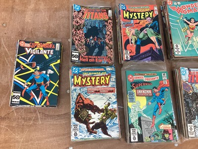 Lot 1763 - DC Comics mostly 80s to include Tales of the Titans, The House of Mystery, Superman and others.Approximately 210