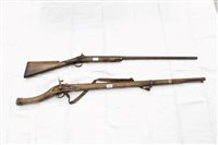 Lot 936 - Two 19th century percussion trade muskets