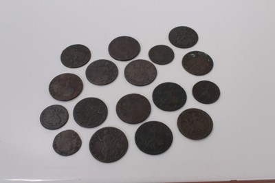 Lot 413 - G.B. - Mixed 17th-18th century copper Farthings and Half Pennies in generally good-AF condition (17 coins)