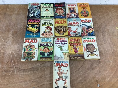 Lot 1769 - Box of MAD books and magazines together Epic magazines and various other comics .