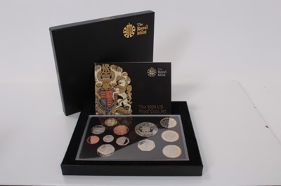 Lot 444 - G.B. - Royal Mint twelve coin proof set 2009 (N.B. Includes Kew Gardens 50p, in case of issue with Certificate of Authenticity) (1 coin set)