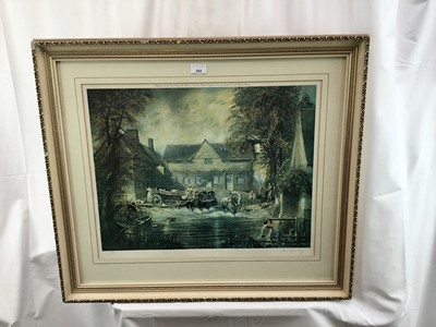 Lot 252 - Tom Keating signed limited edition print - Flatford, 253/850, in glazed frame