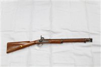 Lot 937 - Indian percussion cavalry carbine with sighted...