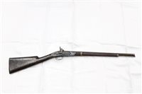 Lot 938 - 19th century percussion trade carbine with ramrod