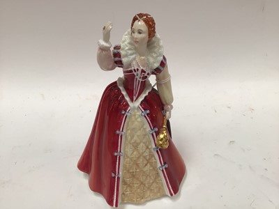 Lot 1070 - Royal Doulton limited edition Queens of the Realm figure - Queen Elizabeth I, HN3099, boxed