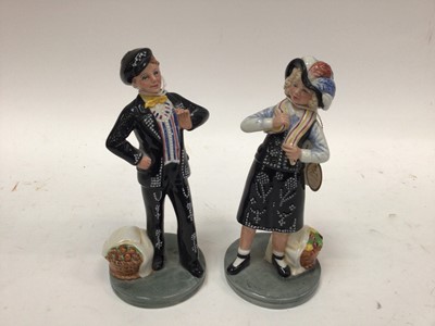 Lot 1073 - Two Royal Doulton figures - Pearly Boy HN2767 and Pearly Girl HN2769