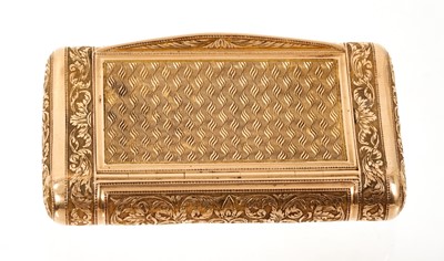 Lot 651 - A fine early 19th century French gold snuff box