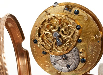 Lot 589 - 19th century French gold pocket watch