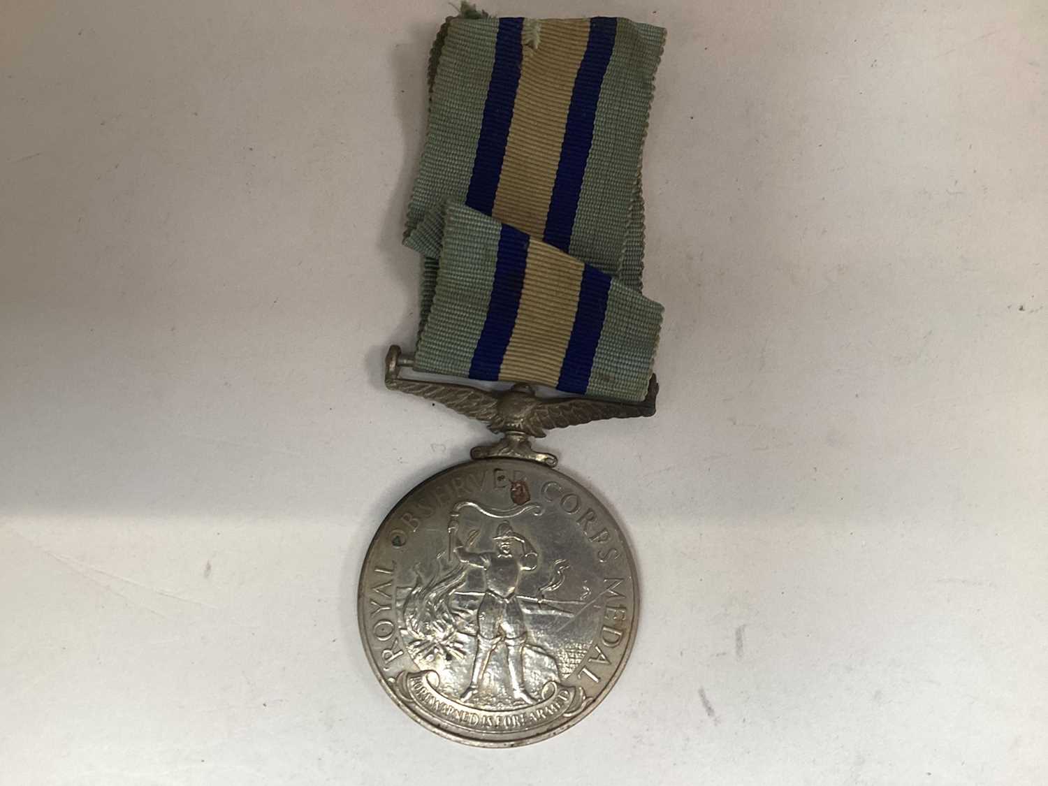 Lot 718 - Elizabeth II Royal Observer Corps Long Service medal named to Observer A. Hipkin. ROC.
