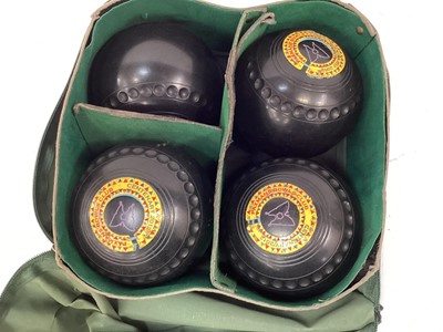 Lot 2462 - Colchester interest- Paxman Bowls Club shield, together with set of four bowls in case.