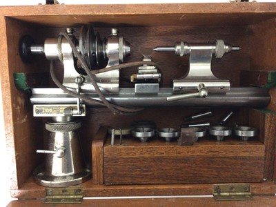 Lot 2411 - IME watchmaker's lathe