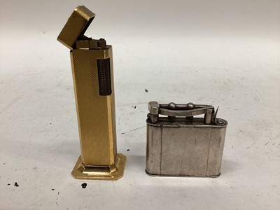 Lot 2410 - Dunhill tall boy lighter and Dunhill lighter/powder compact