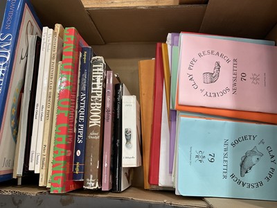 Lot 1797 - Box of books on smoking and pipe collections