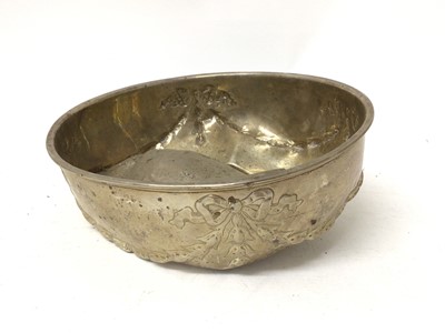 Lot 97 - George V silver rose bowl (Birmingham 1921) heavily dented