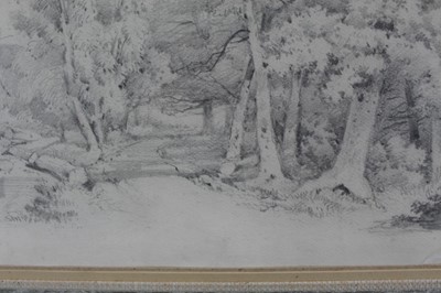 Lot 943 - John Crome (1768-1821) pencil drawing - Chapel Fields, in glazed gilt frame, 27cm x 35cm. Provenance: Olivers, Sudbury, 26th June 1979. The Norman Baker Collection