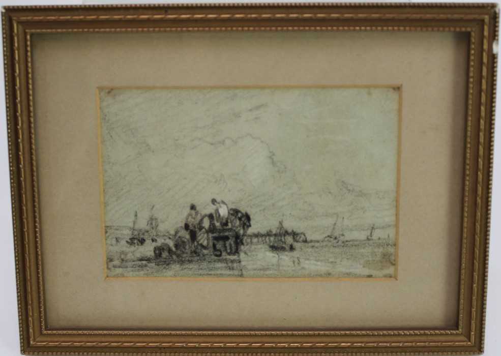 Lot 937 - Thomas Lound (1802-1861) pencil drawing