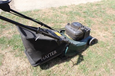 Lot 27 - Hayter Harrier 41 petrol lawnmower with grass box