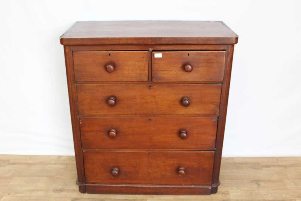 Lot 43 - Victorian mahogany chest of drawers