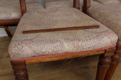 Lot 35 - Set of six Victorian mahogany dining chairs
