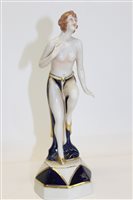 Lot 2109 - Art Deco figure of a nude female - impressed...