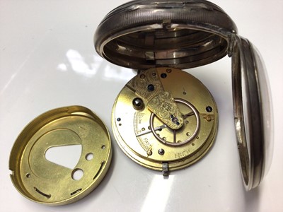 Lot 81 - Victorian silver cased pocket watch (London 1882) and two silver vesta cases