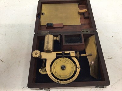 Lot 2666 - Rare 19th century metropolitan board of works lacquered brass water flow meter and intaglio printing plate.