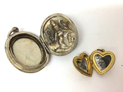 Lot 121 - Six Victorian and later pendants and lockets