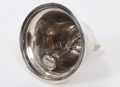Lot 220 - 1930s silver table bell