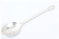 Lot 545 - Silverer spoon, by A. E. Jones, with hammered...