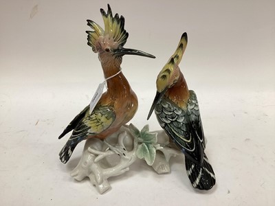 Lot 1094 - Four impressive Karl Ens porcelain bird ornaments