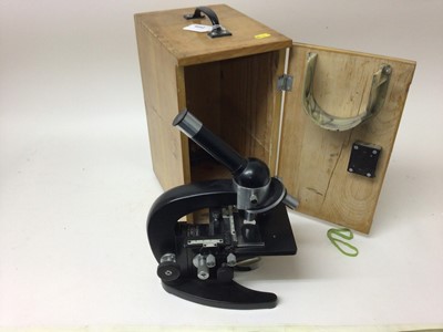 Lot 2449 - Japanese microscope in case