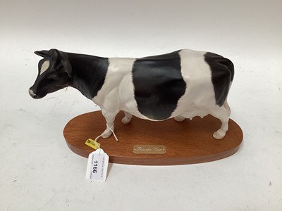 Lot 1166 - Beswick Connoisseur Model- Friesian Cow with box