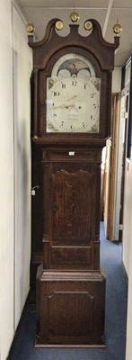 Lot 688 - Early 19th century 8 day long case clock by G. Burton Uttoxeter