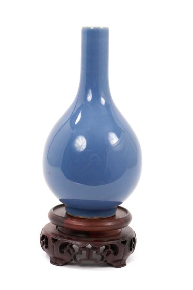 Lot 40 - Chinese monochromebottle vase on stand