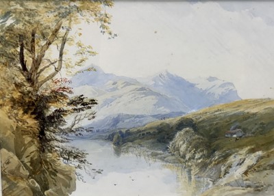 Lot 109 - Thomas Miles Richardson (1813-1890) watercolour - Ben Cruachan, Loch Awe, initialled, 23cm x 31cm, in glazed gilt frame 
Provenance: Thos. Agnew & Son, 23rd February 1977