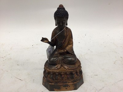 Lot 2517 - Chinese bronze Buddha