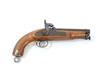 Lot 923 - Victorian percussion 28 bore Coastguard pistol...