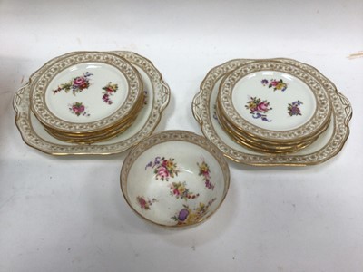 Lot 1107 - Hammersley Dresden Sprays tea set