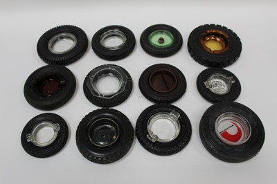 Lot 2043 - Large collection of vintage promotional / advertising ashtrays in th form of tyres (1 box)