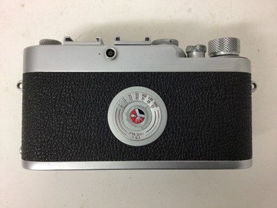 Lot 2358 - Leica IG camera with Russian lens and case