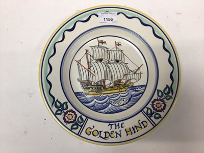 Lot 1156 - Poole pottery dish - The Golden Hind, 27cm diameter