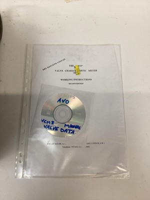Lot 2460 - Avo valve meter - model VCM3, with instructions