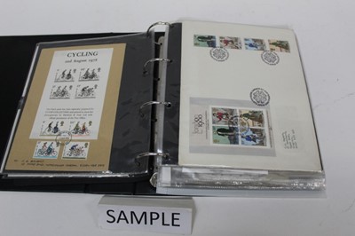 Lot 1408 - Stamps & Postal History selection in folder including, Guernsey Bisect 1941 on cover, GB Tombstone marks, GB presentation packs, FDC's and others