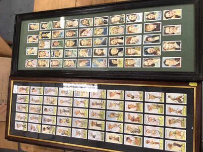 Lot 1435 - Cigarette cards quantity framed and glazed including Sporting, Flora and Fauna, Motor Cars etc.